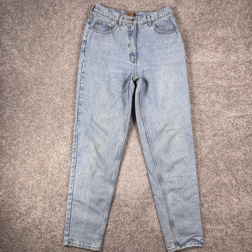 AT Denim Vintage High Rise Slim Straight Leg Light Wash Blue Jeans Size 10L